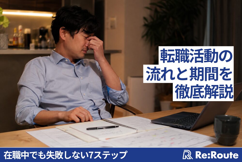 転職活動の流れと期間を徹底解説【在職中でも失敗しない7ステップ・2026年版】